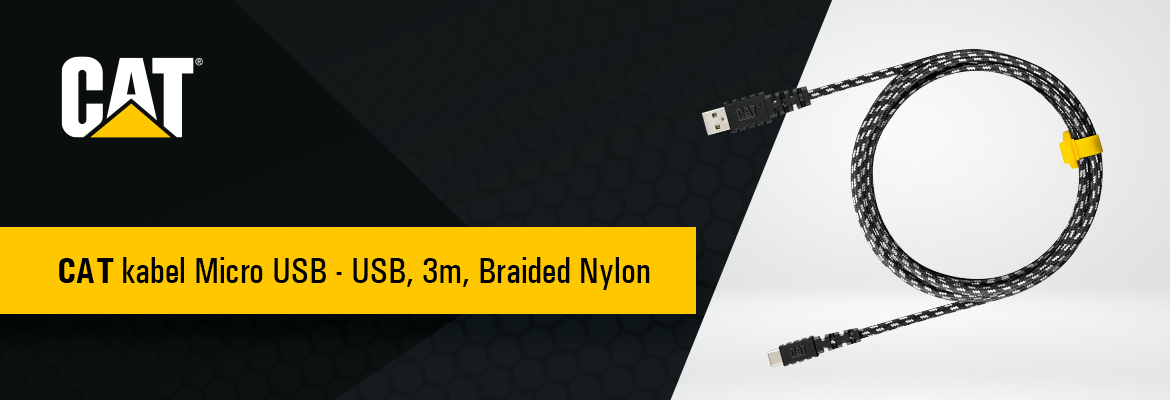 CAT kabel microUSB 3 metry