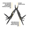 Multitool 13w1 czarny CAT 13-in-1 Multi-Function Tool