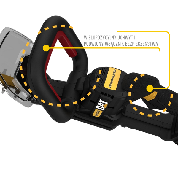 CAT Nożyce do żywopłotu akumulatorowe DG220B bez akumulatora