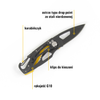 Nóż składany z karabińczykiem 13,3cm CAT Folding Pocket Buddy