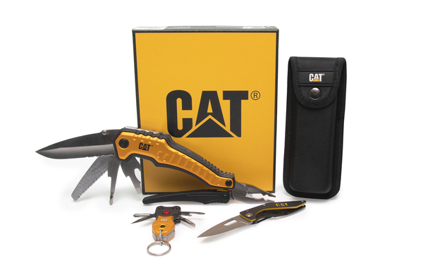 CAT Zestaw XL 3 szt. MultiTool 9w1, Nóż i Brelok 7w1