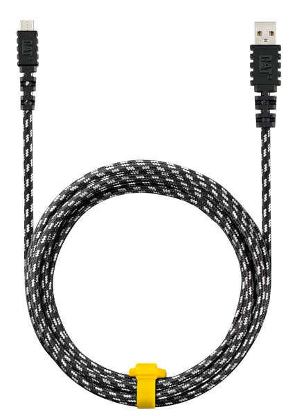 CAT Kabel micro USB/USB, 3m, braided nylon