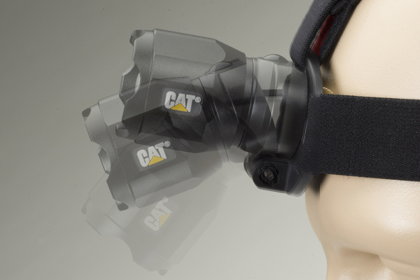 Latarka LED 220 lumenów - czołówka LED zoom CAT CT4200