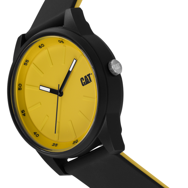 Zegarek analogowy CAT Insignia 3H poliweglan 43mm - silikonowy pasek