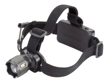 Latarka LED 380 lumenów - czołówka LED zoom CAT CT4205