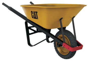 CAT Taczka J-Series 6' Steel 250kg Pneumatic Tire
